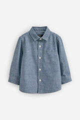 Blue Long Sleeve Chambray Shirt NEXT UK