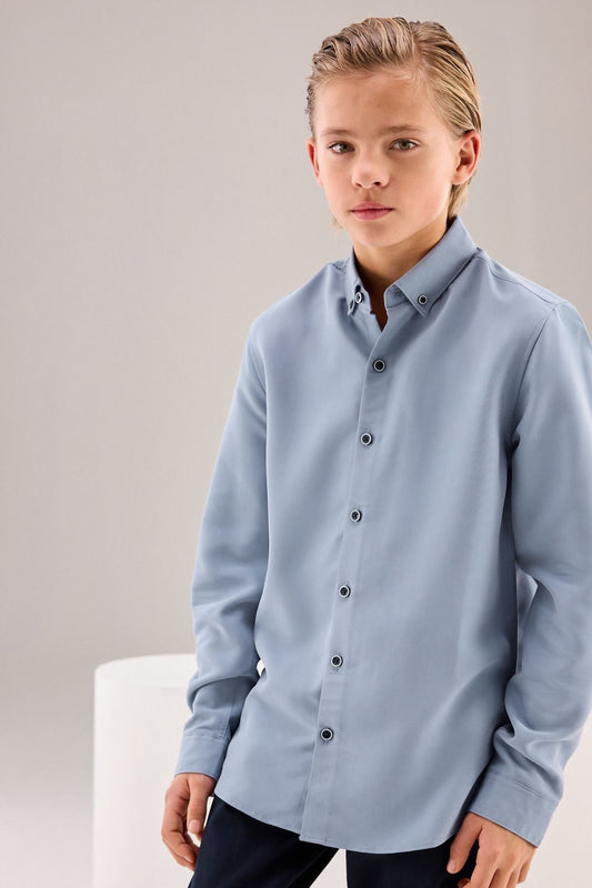 Blue Soft Touch Smart Long Sleeve Shirt