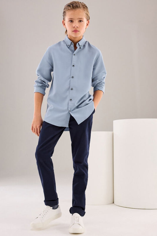 Blue Soft Touch Smart Long Sleeve Shirt