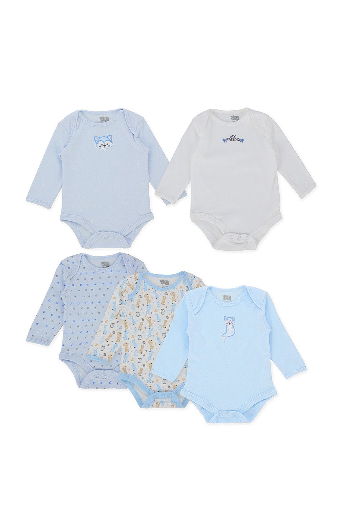 5-Pcs-Bodysuit Boy Ls