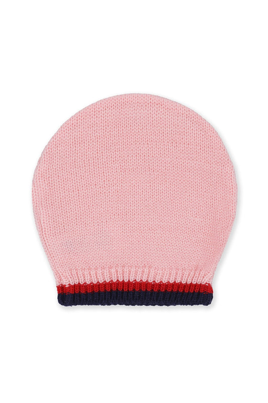 2-Pcs-Beanie Knitted Pink Cotton candy Pakistan