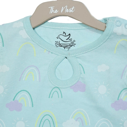 Rainbow Frilly tee | Tops & T-Shirts | The nest clothing