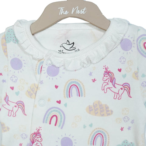 Dancing unicorn short-sleeved romper | Tops & T-Shirts | The nest clothing