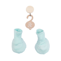 Powder blue booties | Socks & Caps | The nest clothing
