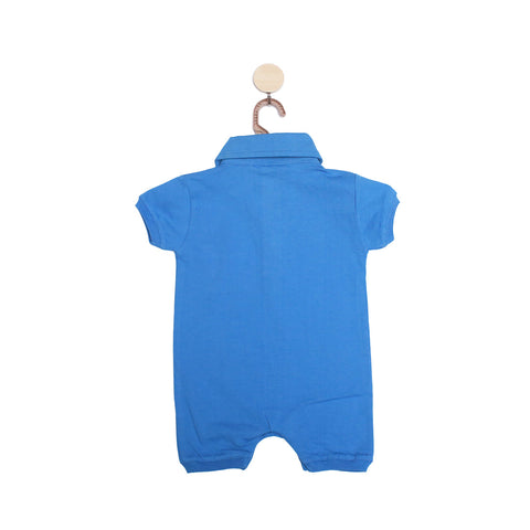 Fiesty blue Polo Romper | Pants - Leggings - Shorts & Capri | The nest clothing