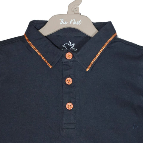 Black Polo tee | Tops & T-Shirts | The nest clothing