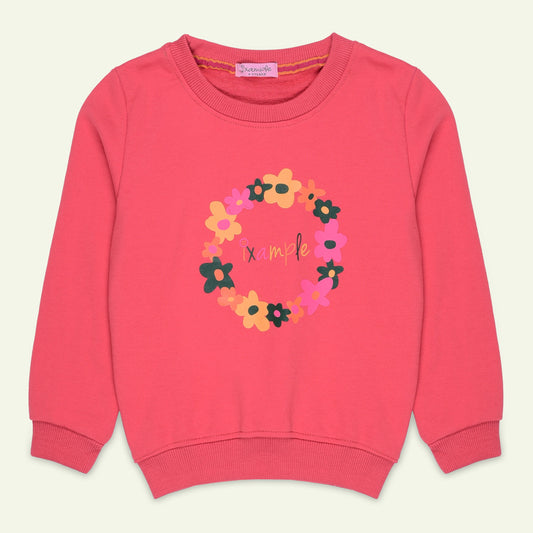 Coral Printed Sweatshirt | IXAMPLE