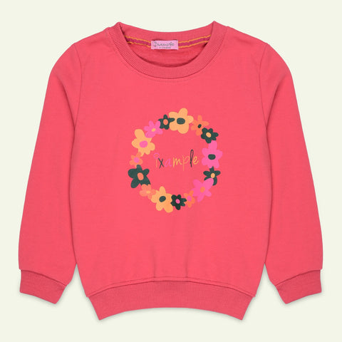 Coral Printed Sweatshirt | IXAMPLE