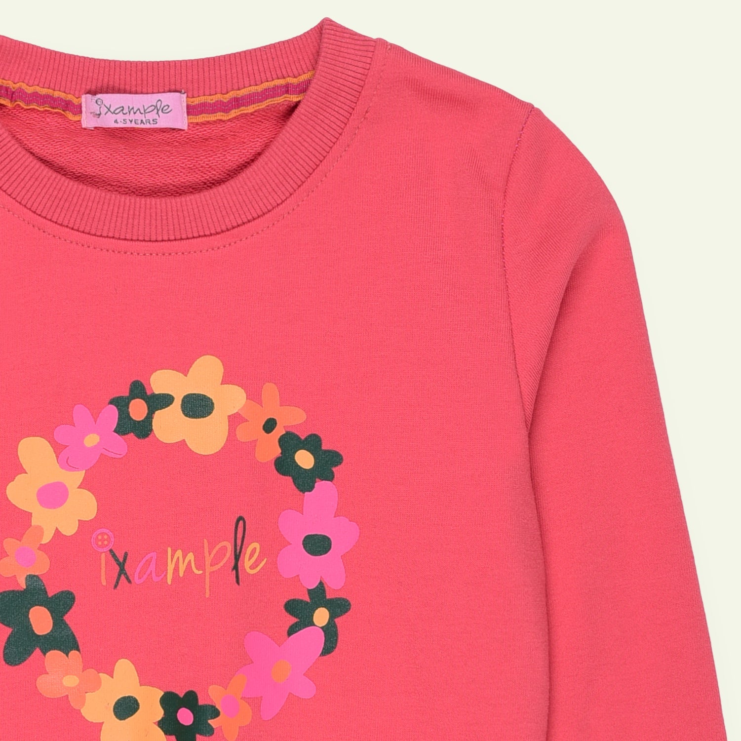 Coral Printed Sweatshirt | IXAMPLE