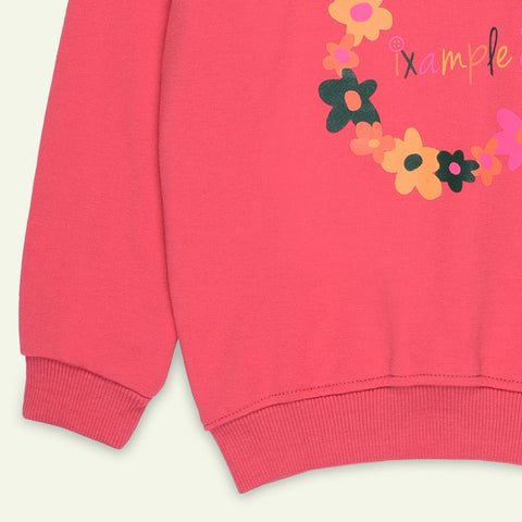 Coral Printed Sweatshirt | IXAMPLE