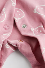 Pink Cotton Baby Sleepsuits 3 Pack NEXT UK