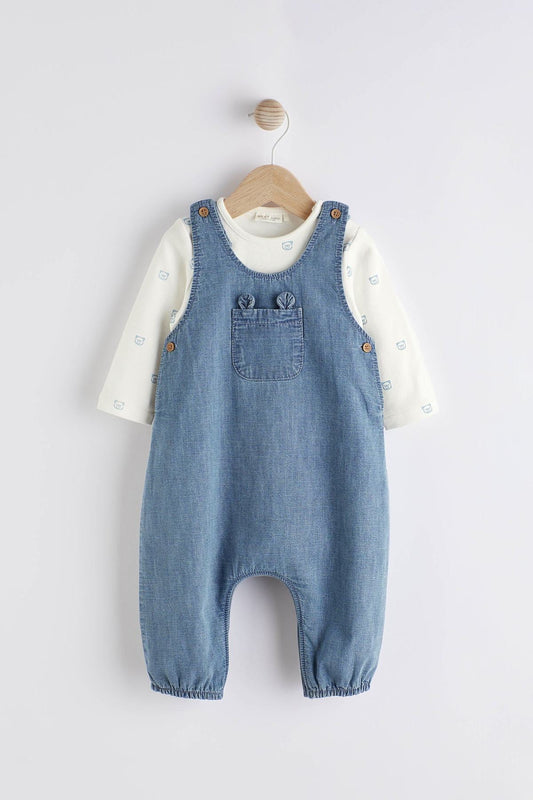 Baby Dunagrees and Bodysuit Set NEXT UK