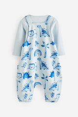 Jersey Baby Dungarees And Bodysuit NEXT UK