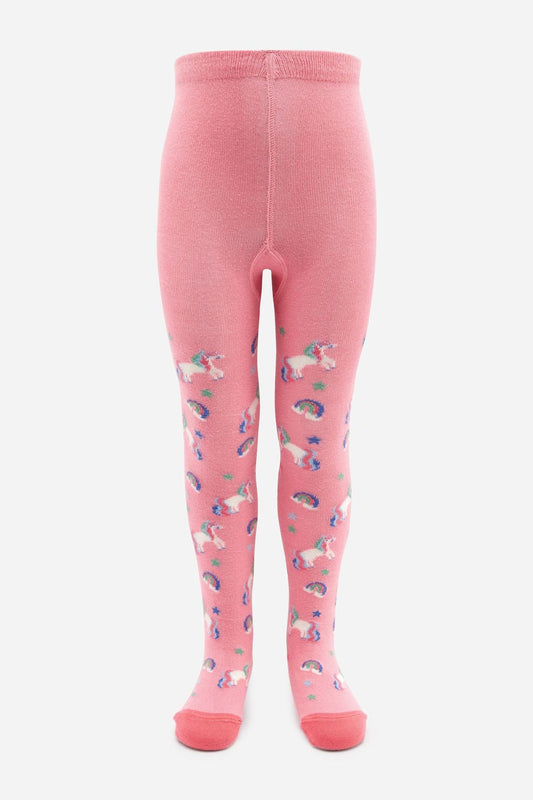 Blue, Pink And Grey 3 Pack Cotton Rich Unicorn Tights NEXT UK