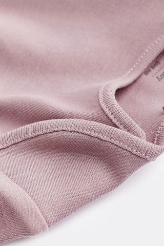 Pink Essential Long Sleeve Baby Bodysuits 5 Pack