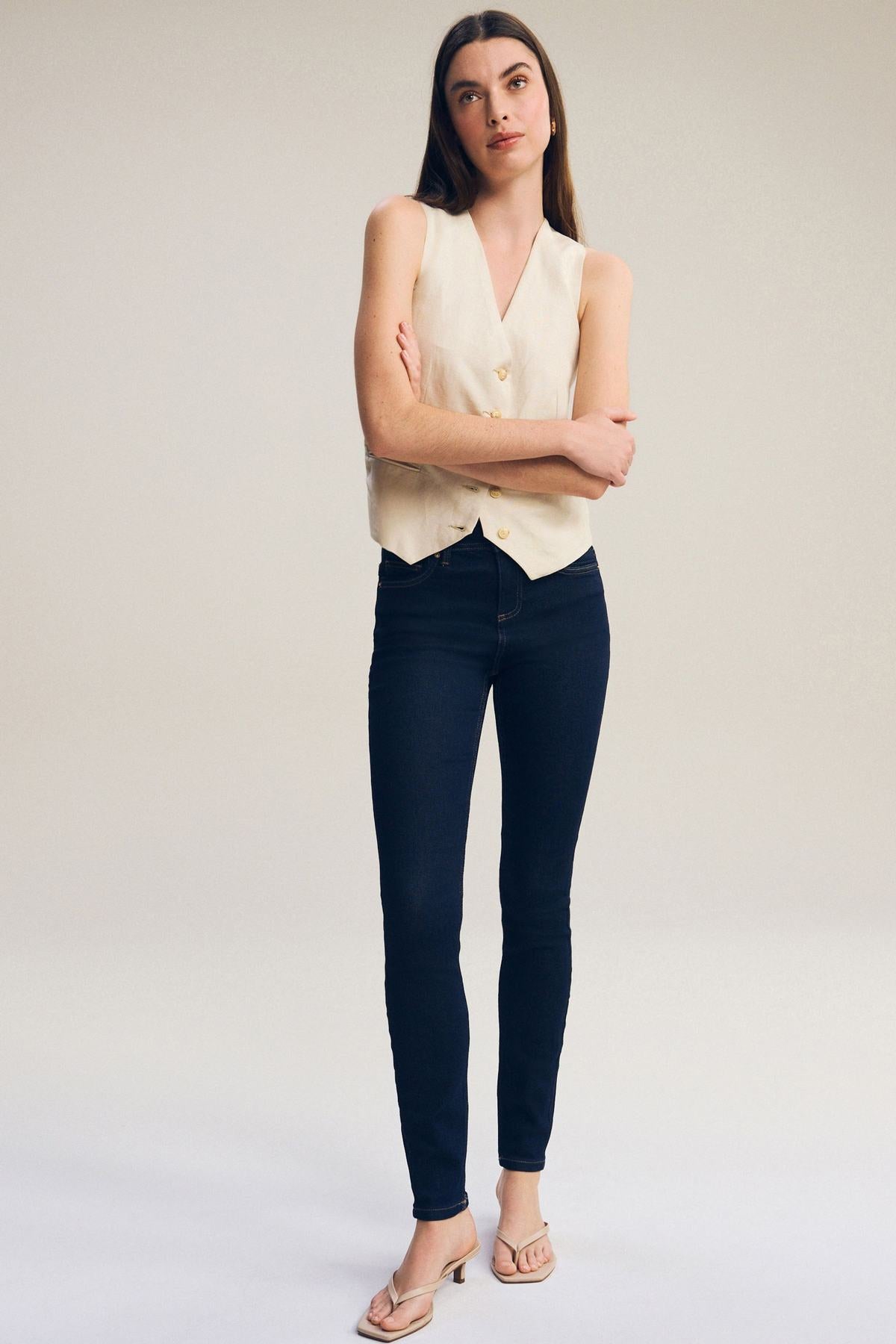 Rinse Blue Super Soft Skinny Jeans