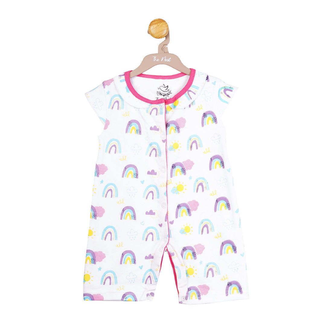 Rainbow Bliss short-sleeve Shortall | Pants - Leggings - Shorts & Capri | The nest clothing