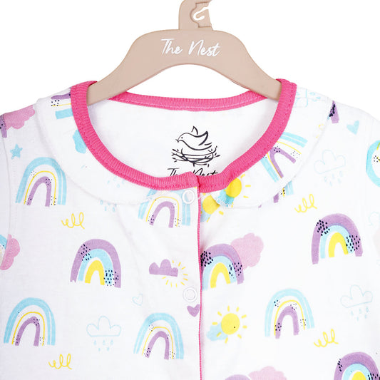 Rainbow Bliss short-sleeve Shortall