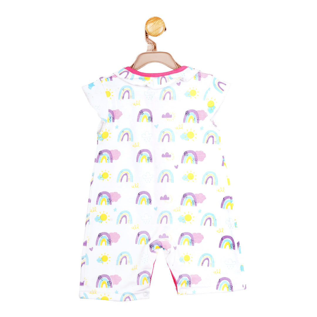 Rainbow Bliss short-sleeve Shortall | Pants - Leggings - Shorts & Capri | The nest clothing