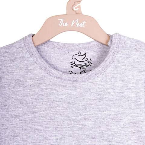 Little Grey Racer Snap-up Tee | Tops & T-Shirts | The nest clothing