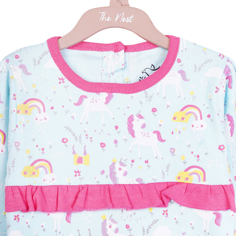 Unicorn Wonderland footed onsie | Suits & Sets | The nest clothing