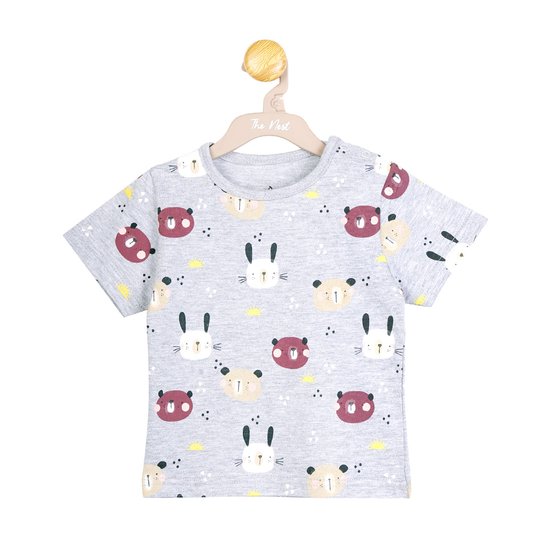 Playful bunny Snap Up Tee | Tops & T-Shirts | The nest clothing