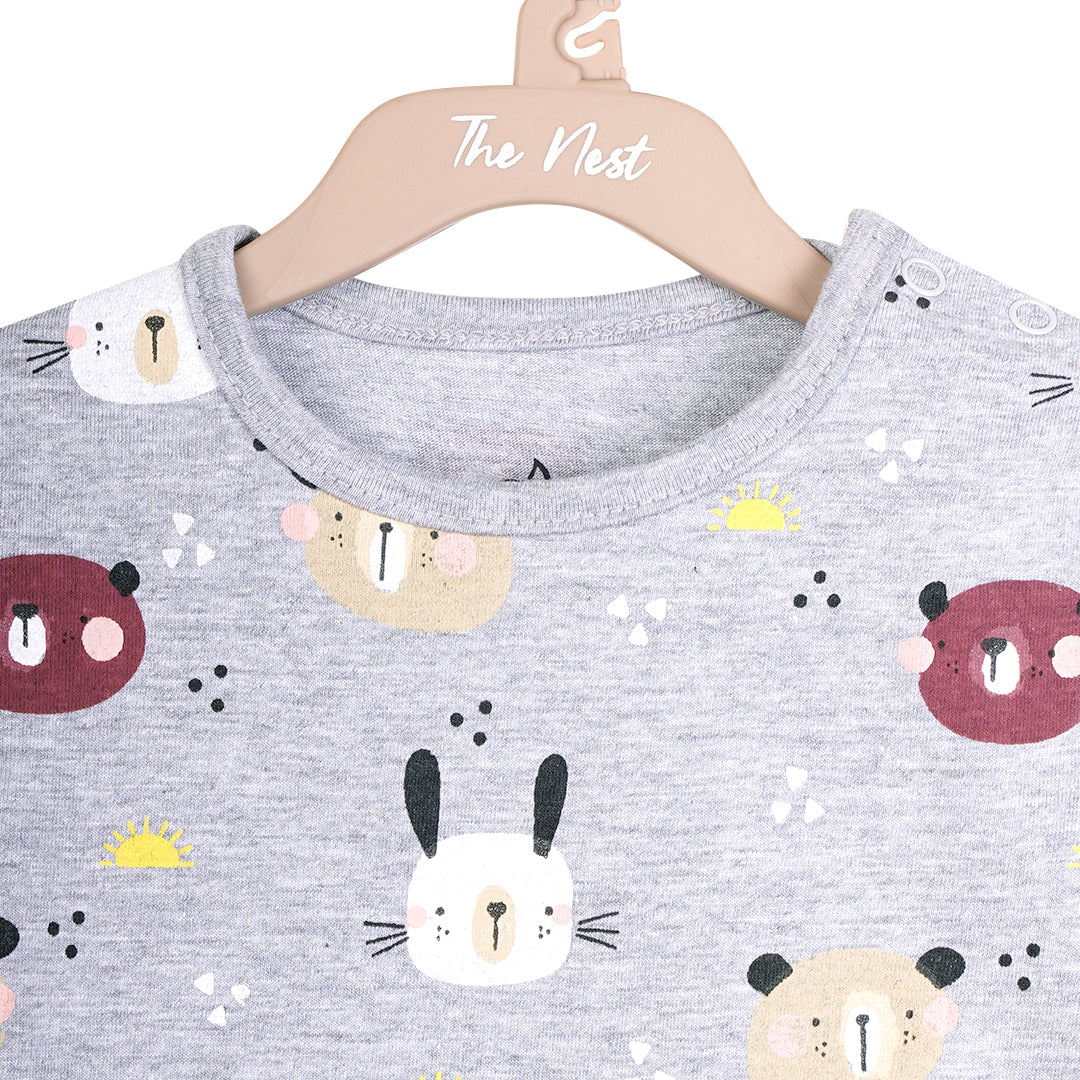 Playful bunny Snap Up Tee | Tops & T-Shirts | The nest clothing