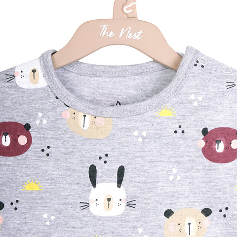 Playful bunny Snap Up Tee | Tops & T-Shirts | The nest clothing