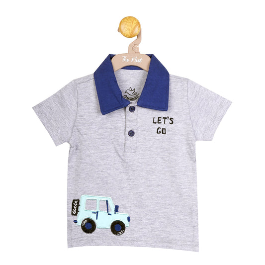 Heather Cruiser Polo Tee | Tops & T-Shirts | The nest clothing