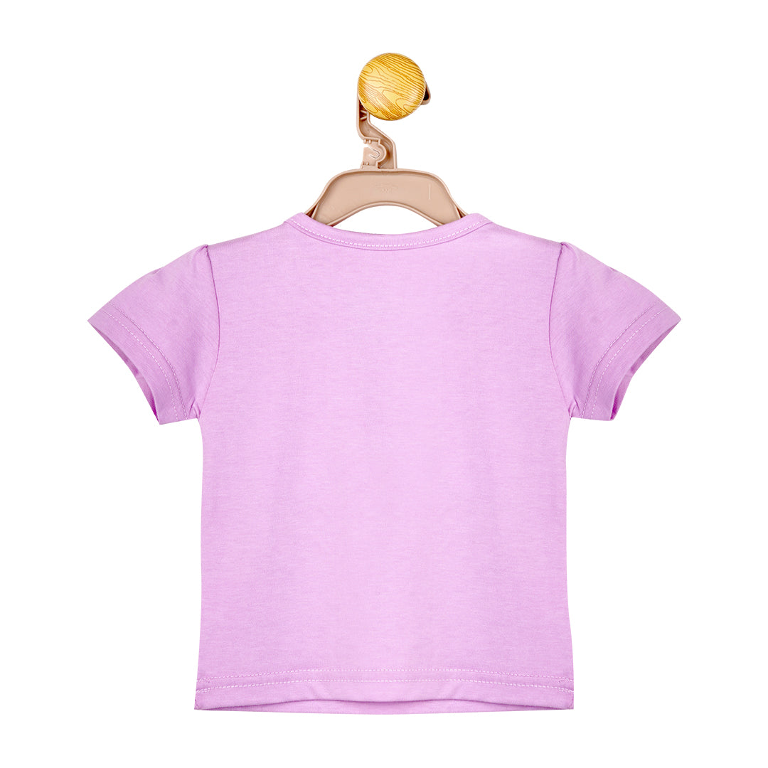 Dreamin' High in the Sky Snap-up tee in Lilac | Tops & T-Shirts | The nest clothing