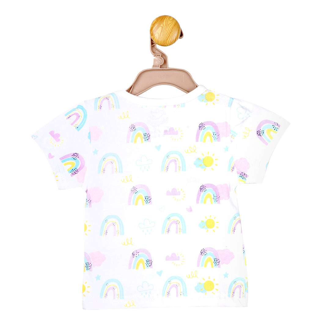 Rainbow Bliss Snap-up Tee | Tops & T-Shirts | The nest clothing