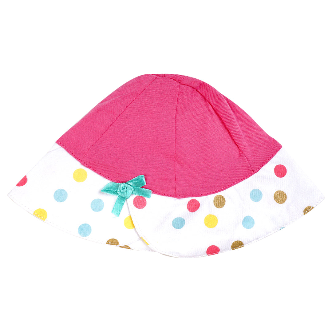 Pretty in Polka baby bonnet/ cap | Socks & Caps | The nest clothing