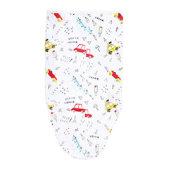 Zoomin' Cars Swaddle sheet with Velcro | Wrapping Sheets | The nest clothing