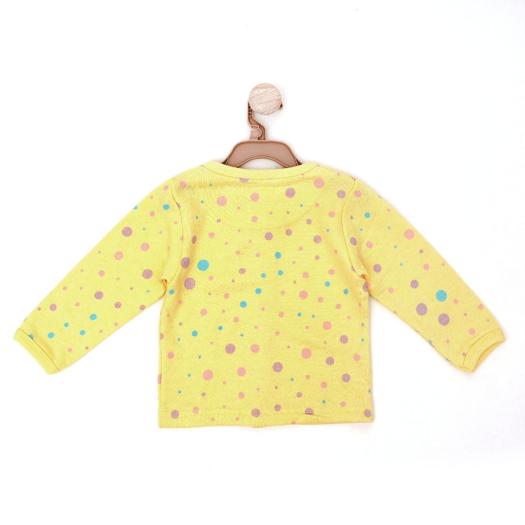 Lemonade Color Polka Dot Sleeping Suit Co-rd sets | Suits & Sets | The nest clothing