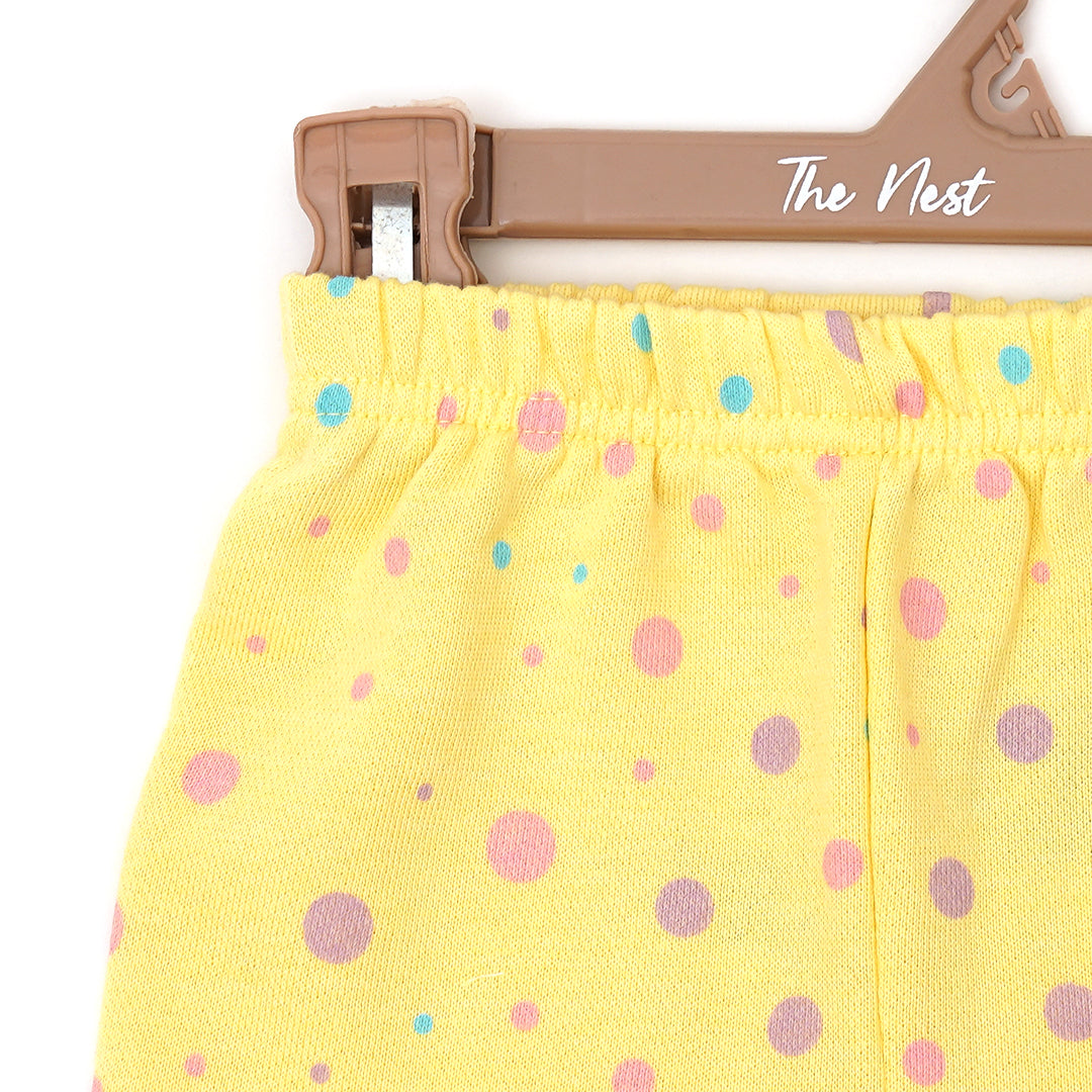 Lemonade Color Polka Dot Sleeping Suit Co-rd sets | Suits & Sets | The nest clothing