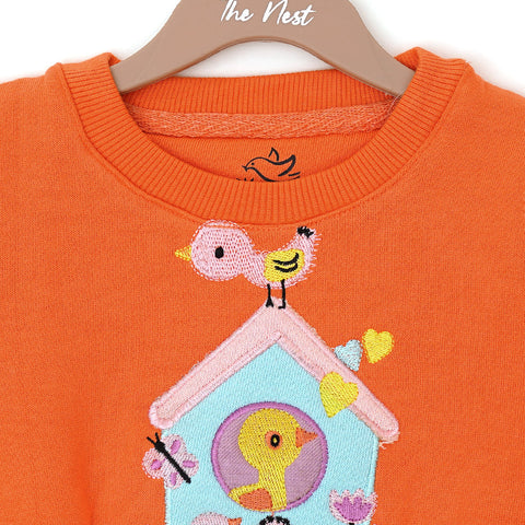 Bird house Orange Sweatshirt | Hoodies, Jacket & Sweatshirts | The nest clothing