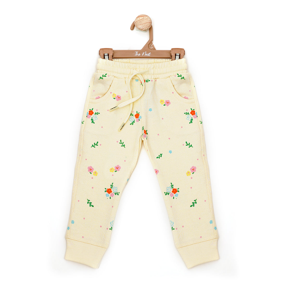 Cream Color Full-Length Trousers | Pyjamas | The nest clothing