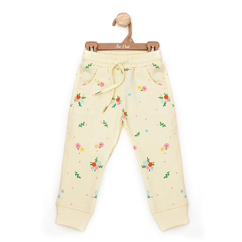 Cream Color Full-Length Trousers | Pyjamas | The nest clothing