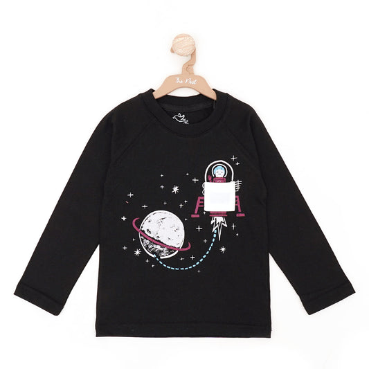 Tiny Trendsetter's Black Reglan Sweatshirt | Hoodies & Sweatshirts | The nest clothing