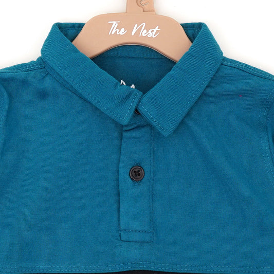 Patchwork Charm Long Sleeves Polo