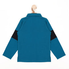 Patchwork Charm Long Sleeves Polo | Polo Shirt | The nest clothing