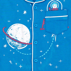 Royal Blue All Over Print Sleeping Suit Co-rd sets | Sets & Suits | The nest clothing