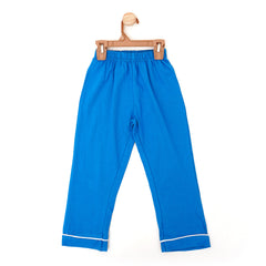 Royal Blue All Over Print Sleeping Suit Co-rd sets | Sets & Suits | The nest clothing