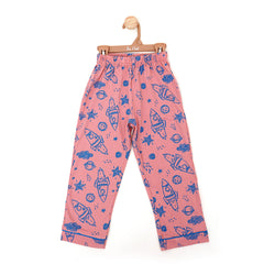 Blue on Rose Baby Nightime Suit Co-rd sets | Sets & Suits | The nest clothing