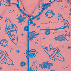 Blue on Rose Baby Nightime Suit Co-rd sets | Sets & Suits | The nest clothing