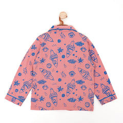 Blue on Rose Baby Nightime Suit Co-rd sets | Sets & Suits | The nest clothing