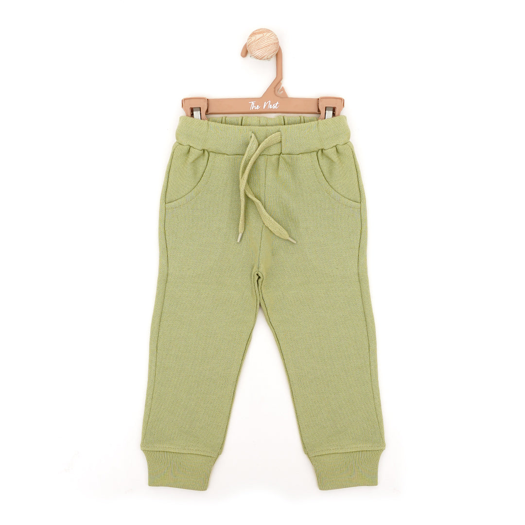 Leaf Green Baby Trousers | Pyjamas | The nest clothing