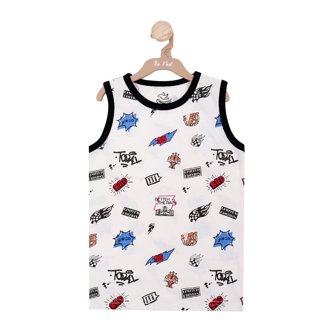 Turbocharge Sleeveless T-shirt | T-Shirts | The nest clothing