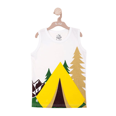 Campfire Sleeveless T-shirt | T-Shirts | The nest clothing