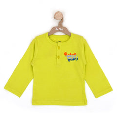 Lime Henley Baby Shirt | Tops & T-Shirts | The nest clothing